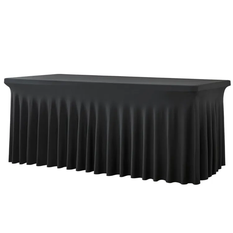 Black Fitted Cover - 6' Table