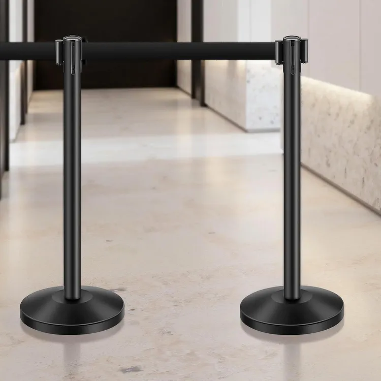 Retractable Stanchions (Black)