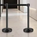 Retractable Stanchions (Black)
