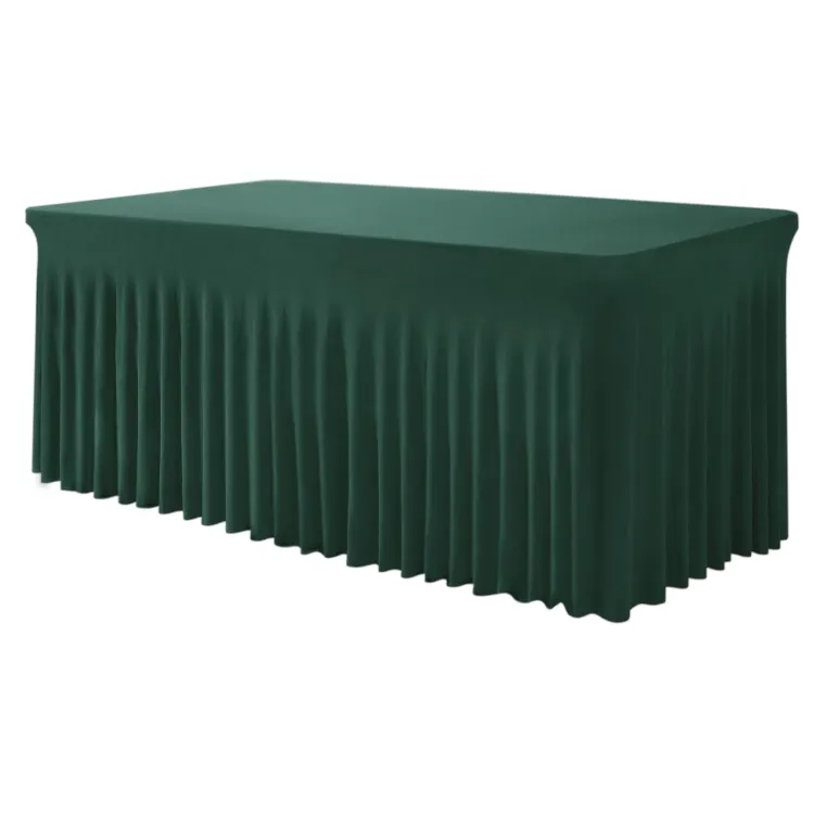 Fitted 6' Table Cover - Hunter Green