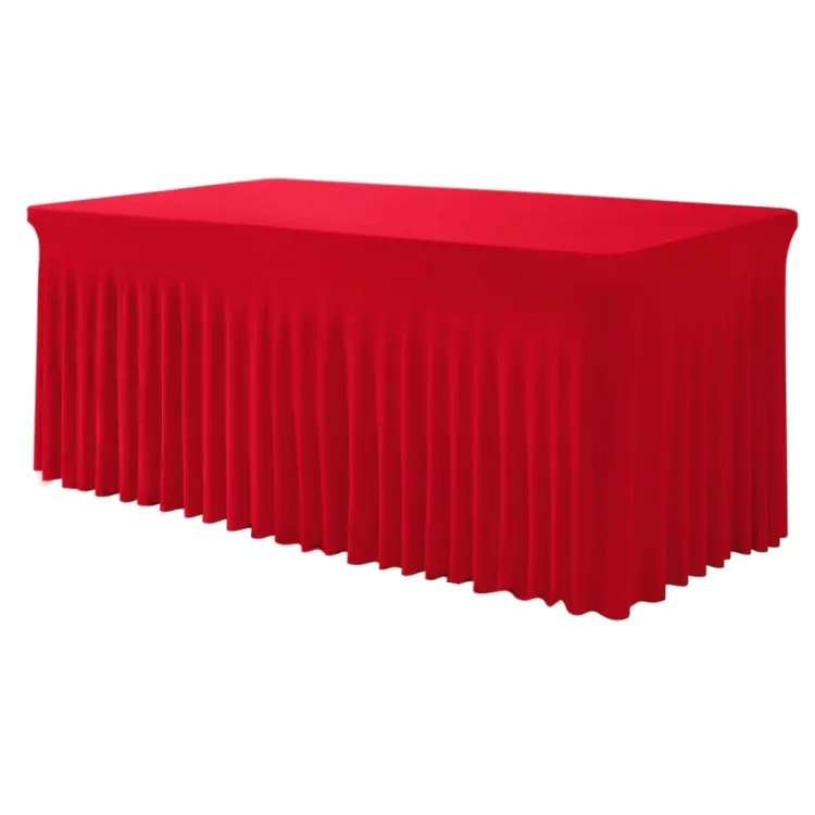 Fitted 6' Table Cover - Red